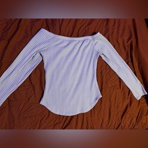 White Long Sleeve Crop Top